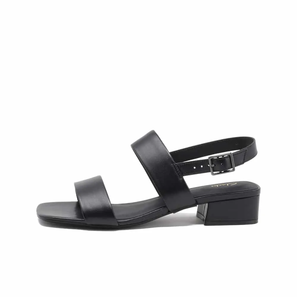 Clarks Seren25 Strap 26164896 Women's Summer Leather Sandals Black