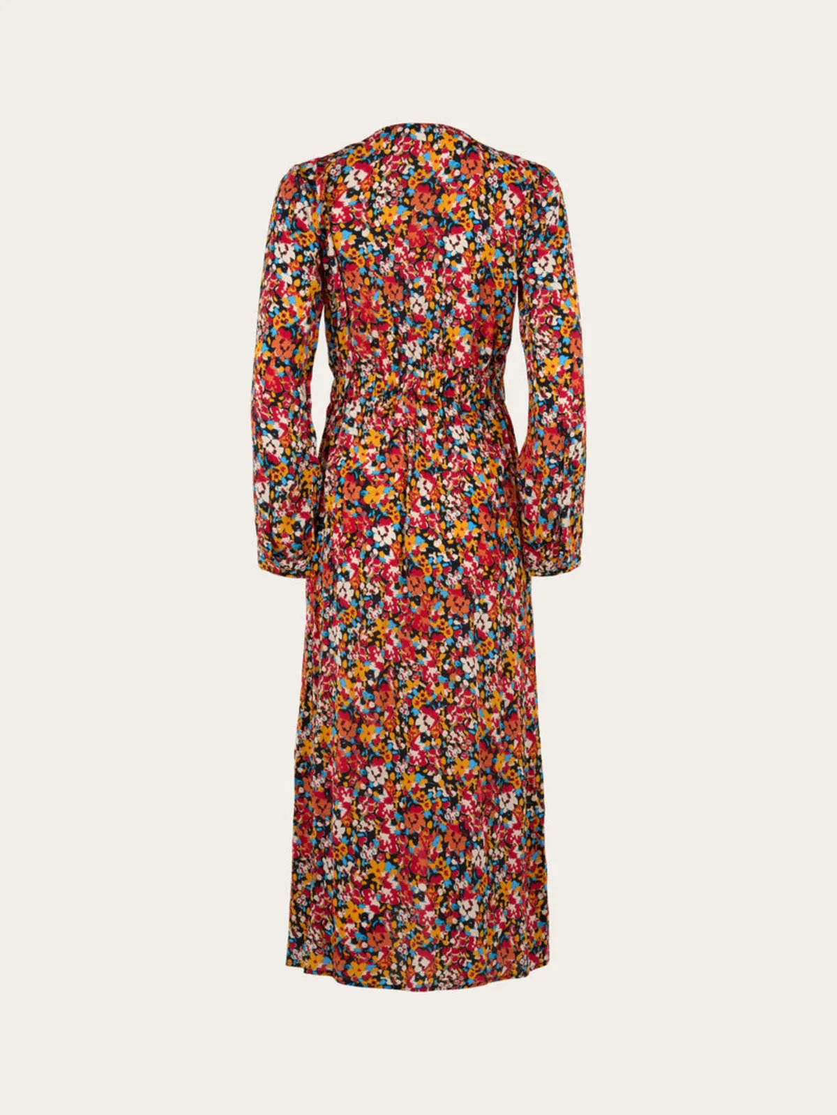 colorful lenzing wrap dress - Flower Print