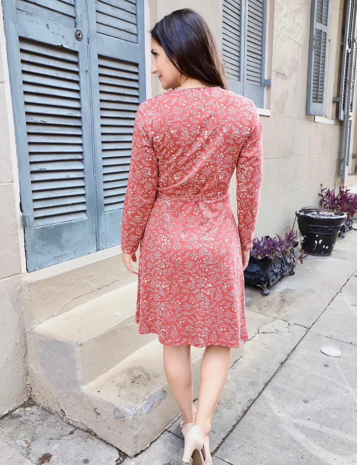 Cranberry Organic Wrap Dress