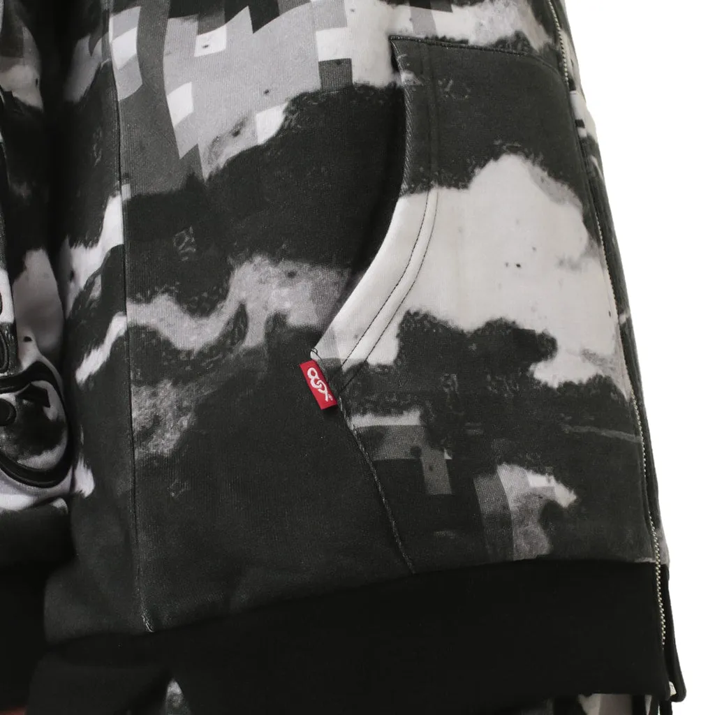 Digi Snow Camo Pullover Hooded Sweatshirt