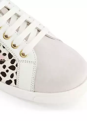 Dune London Energised Black Lightning Bolt Lace Up Trainers | Kaleidoscope