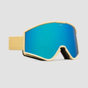 Electric Kleveland Snow Goggles Matte Pollen/Blue Chrome With Bonus Lense