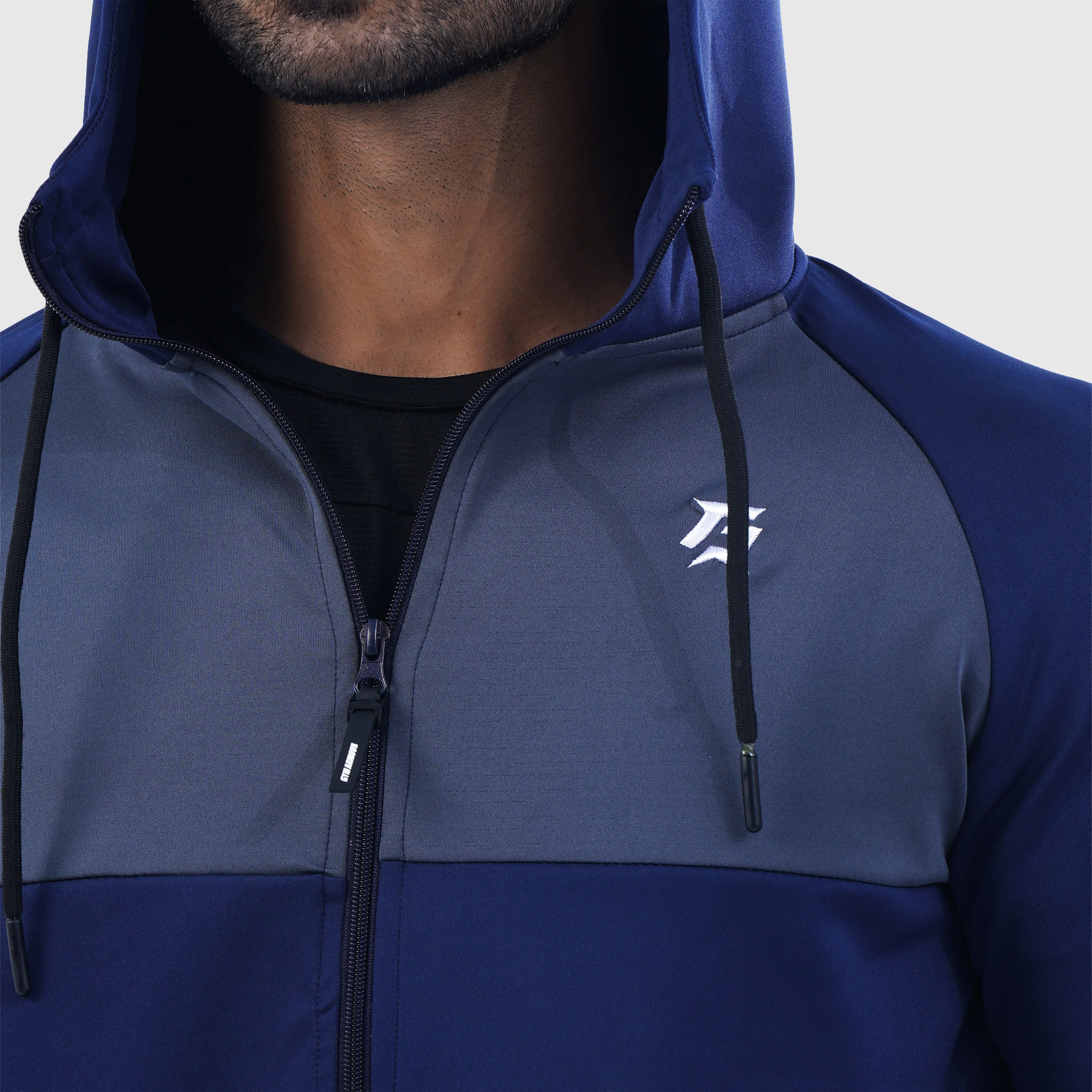 Forbearance Zipper Hoodie (Navy)