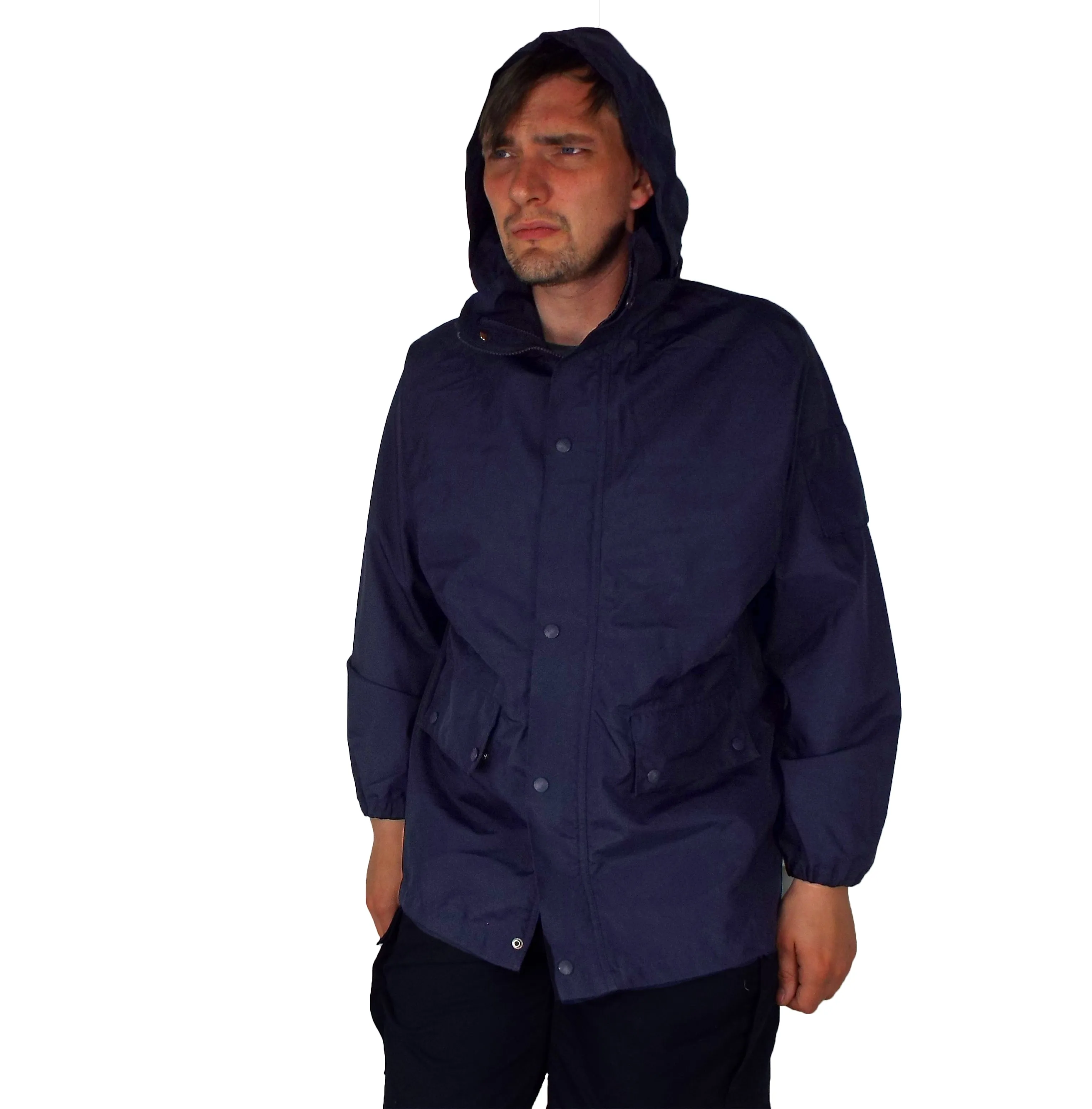 French - Navy Blue - Waterproof Lightweight Jacket - Grade 1