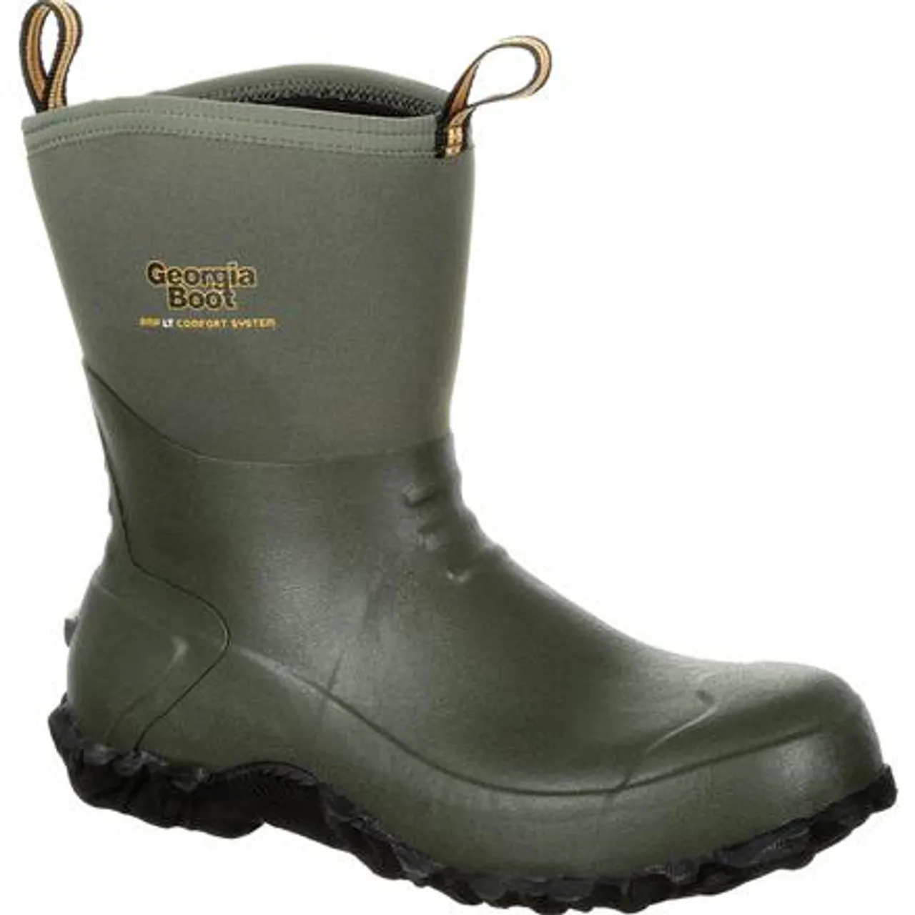 Georgia Boot Mens Waterproof Mid Rubber Boot Mens GB00231 GREEN