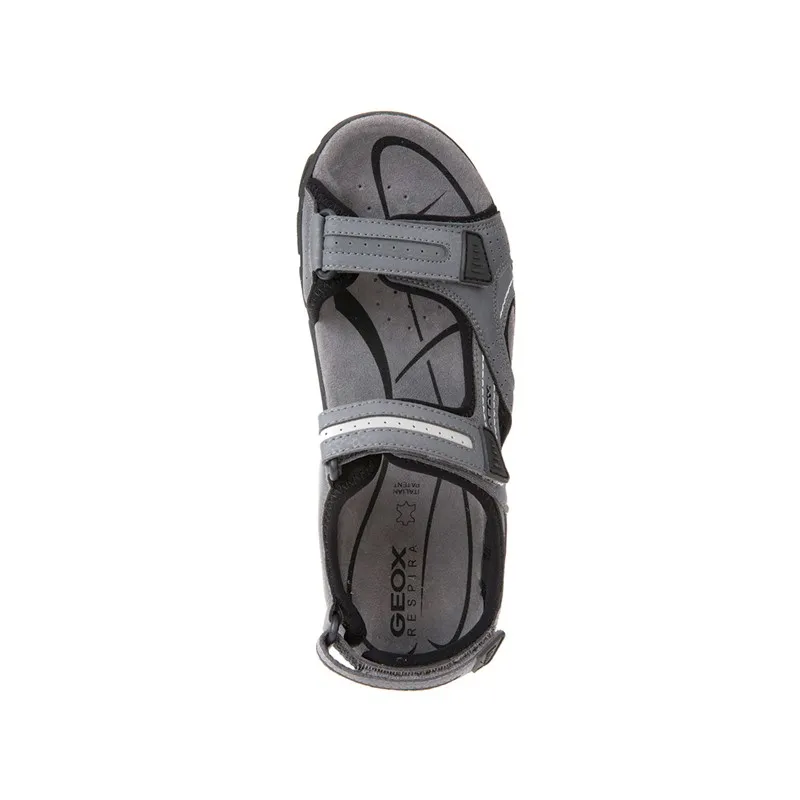 GEOX Mens Strada Sandals Stone/Light Grey