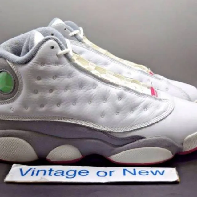 Girls' Nike Air Jordan XIII 13 White Spark Stealth Retro...