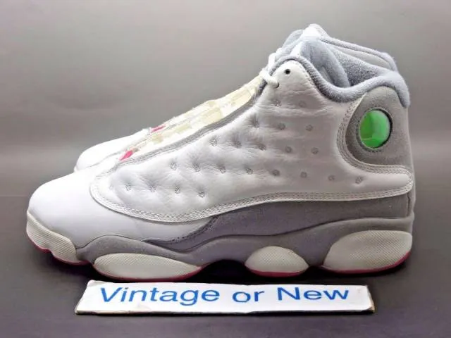 Girls' Nike Air Jordan XIII 13 White Spark Stealth Retro...