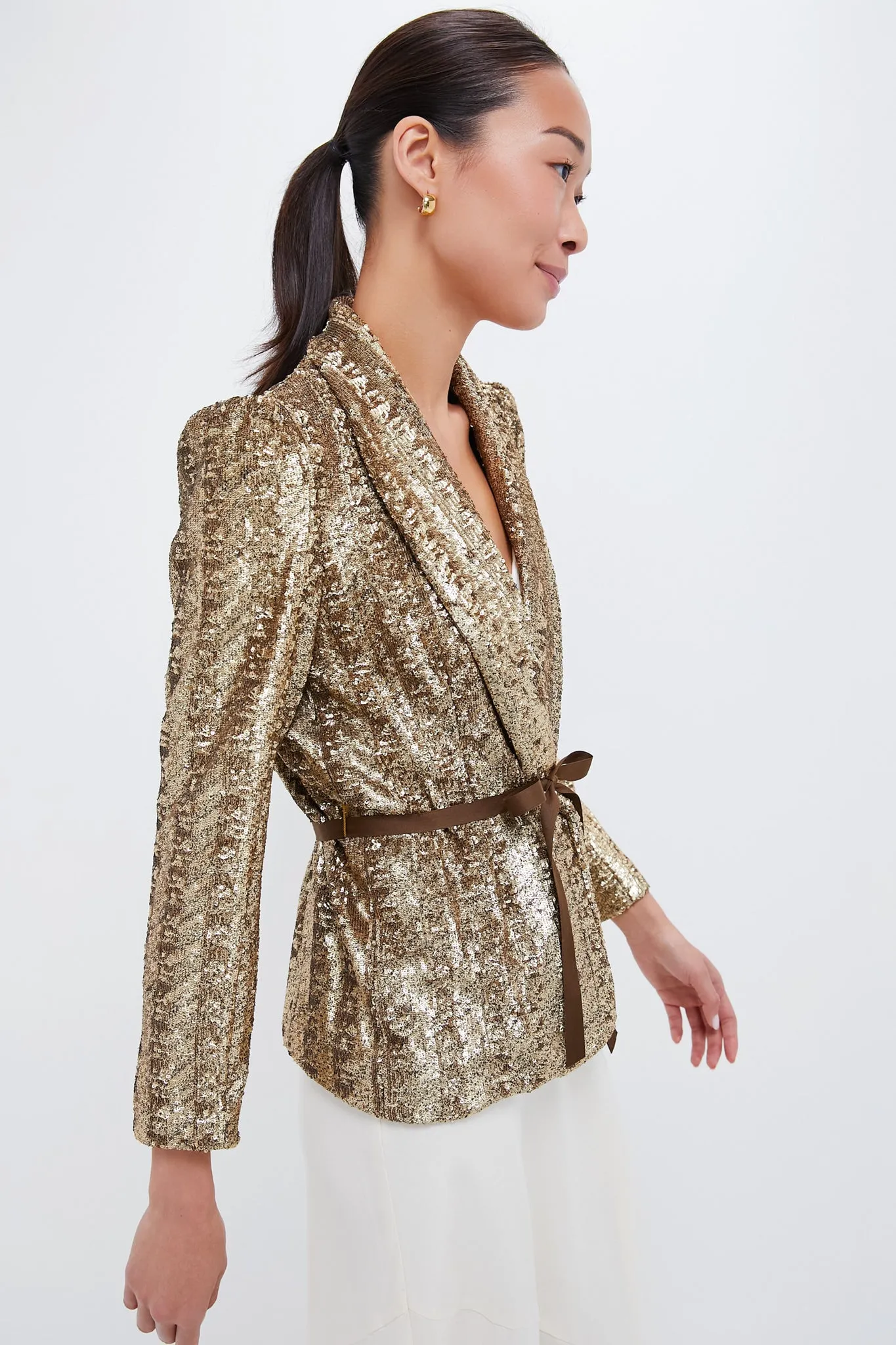 Gold Sequin Paris Jacket