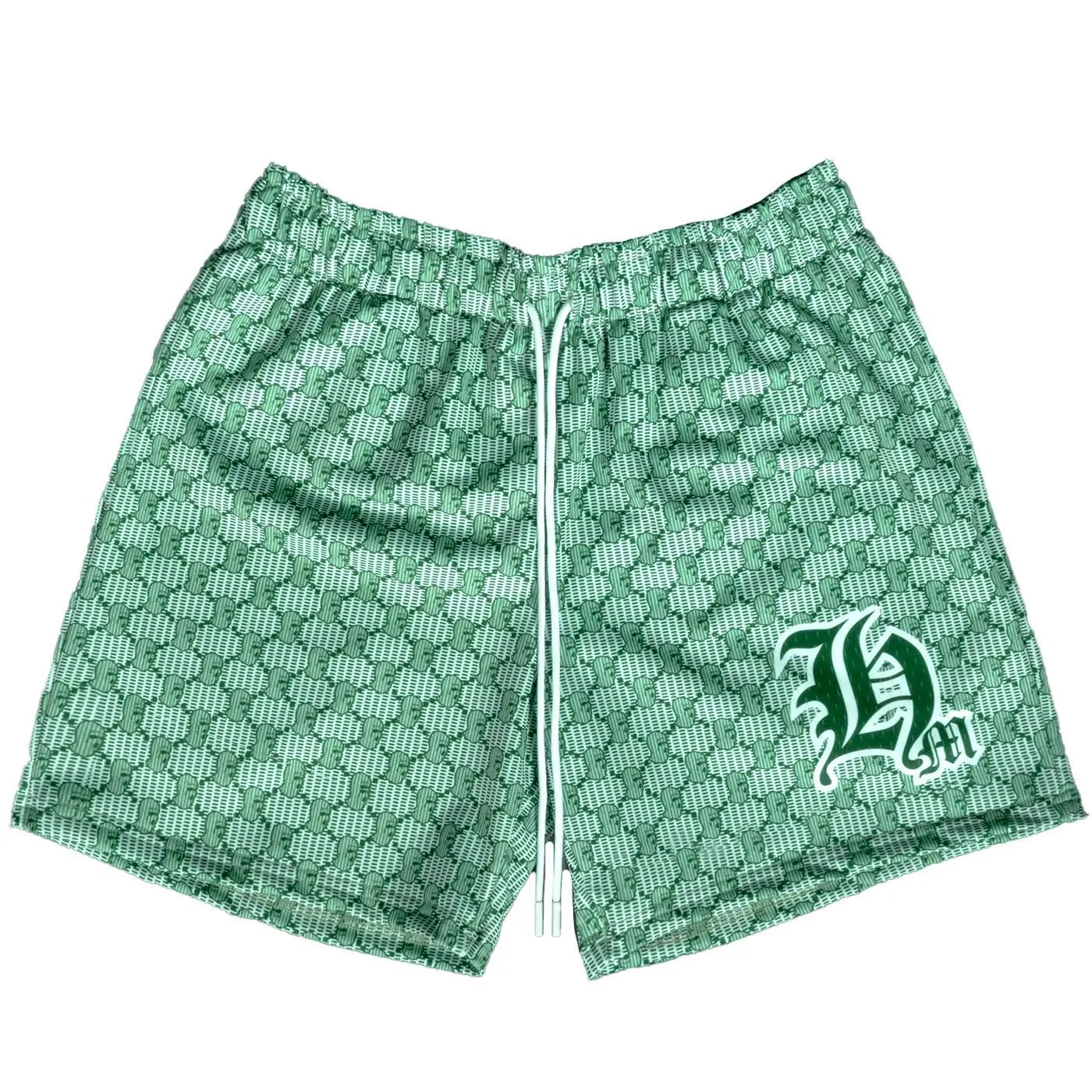 HM Ski Mask Pattern Shorts (Green)