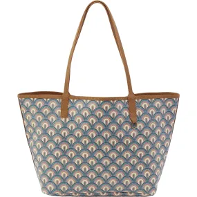 Hobo International All That Tote Teal Coated Canvas