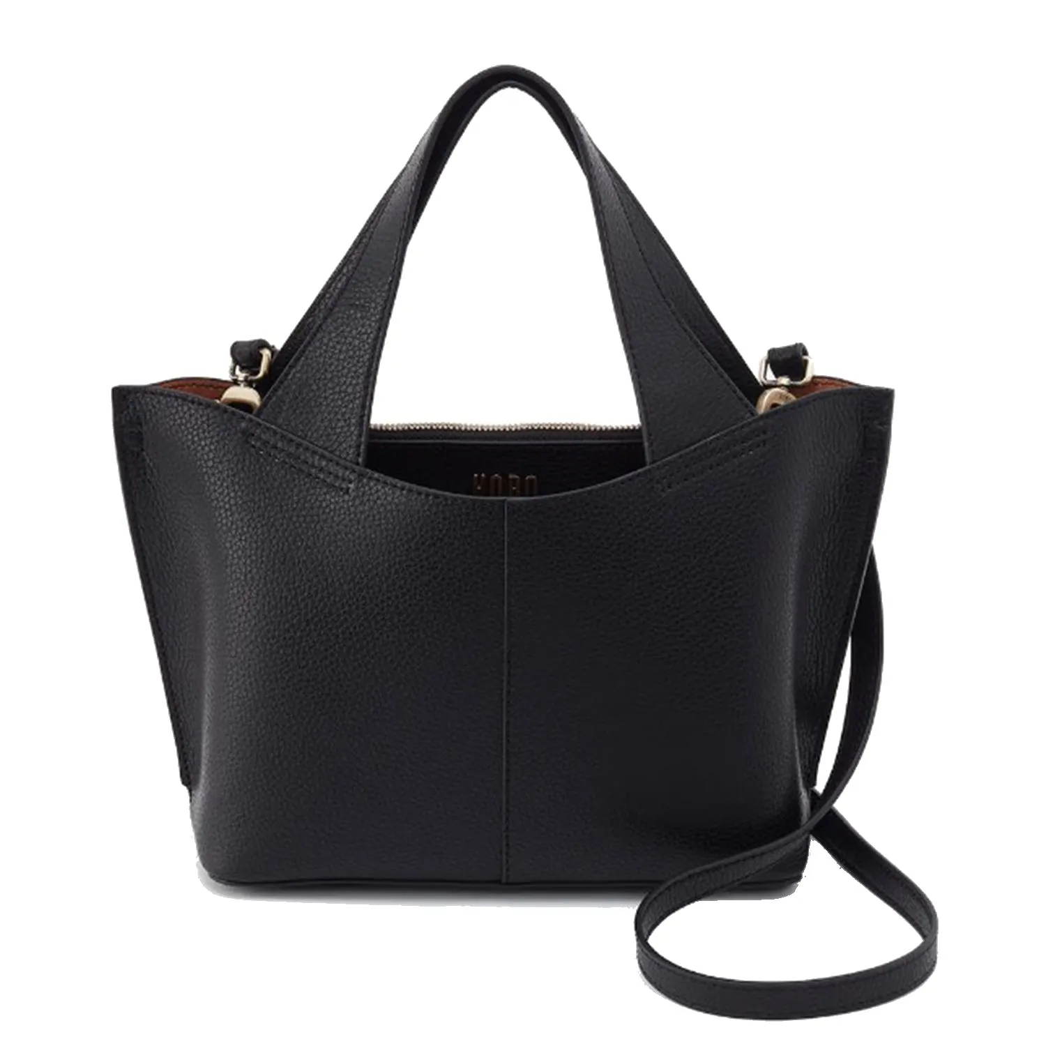 Hobo International Vida Small Tote Micro Pebbled Black + Biscuit