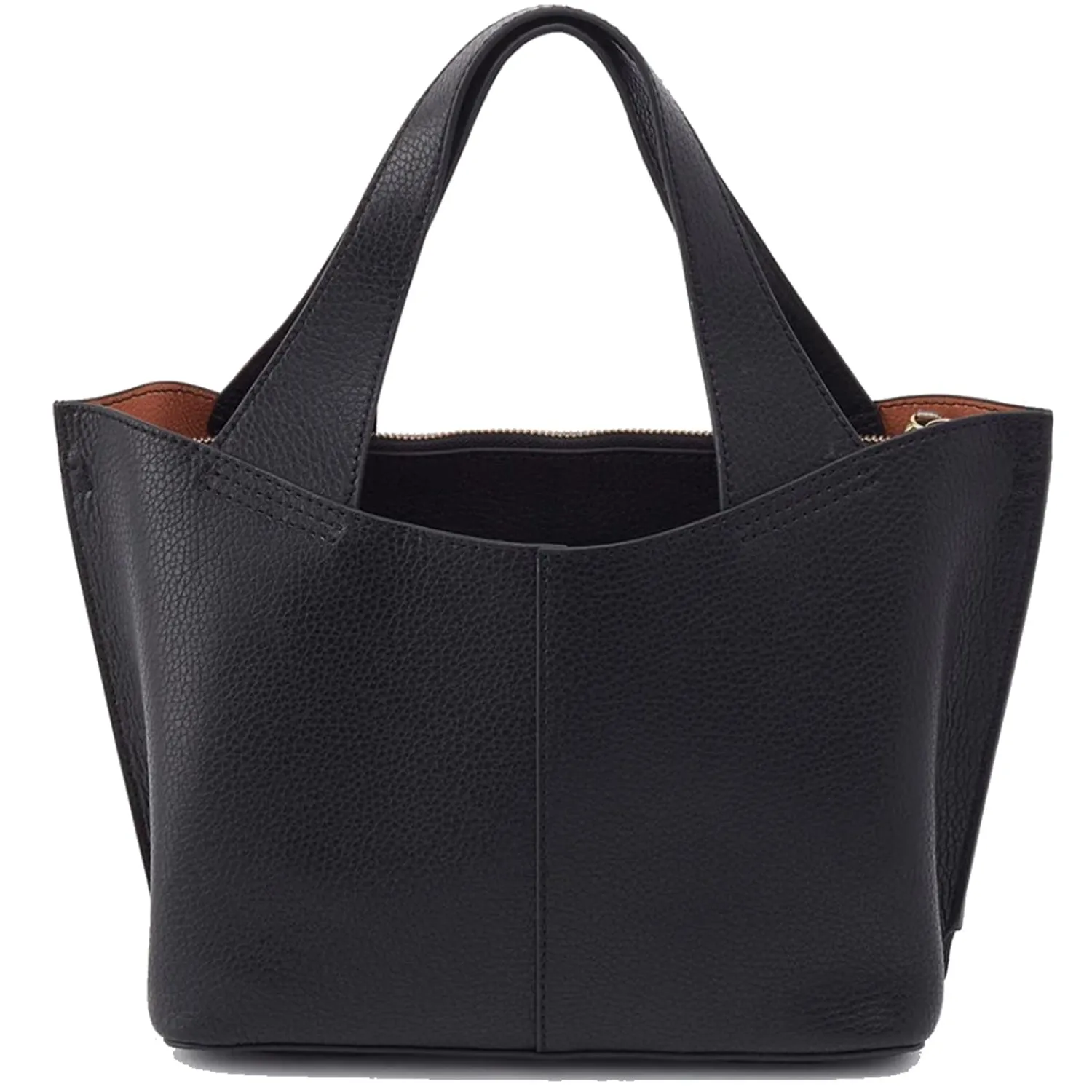 Hobo International Vida Small Tote Micro Pebbled Black + Biscuit