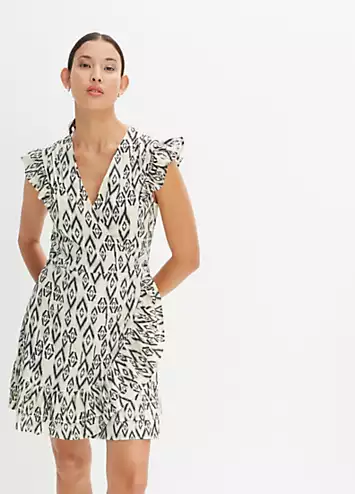 Ikat Print Wrap Dress by bonprix | Look Again