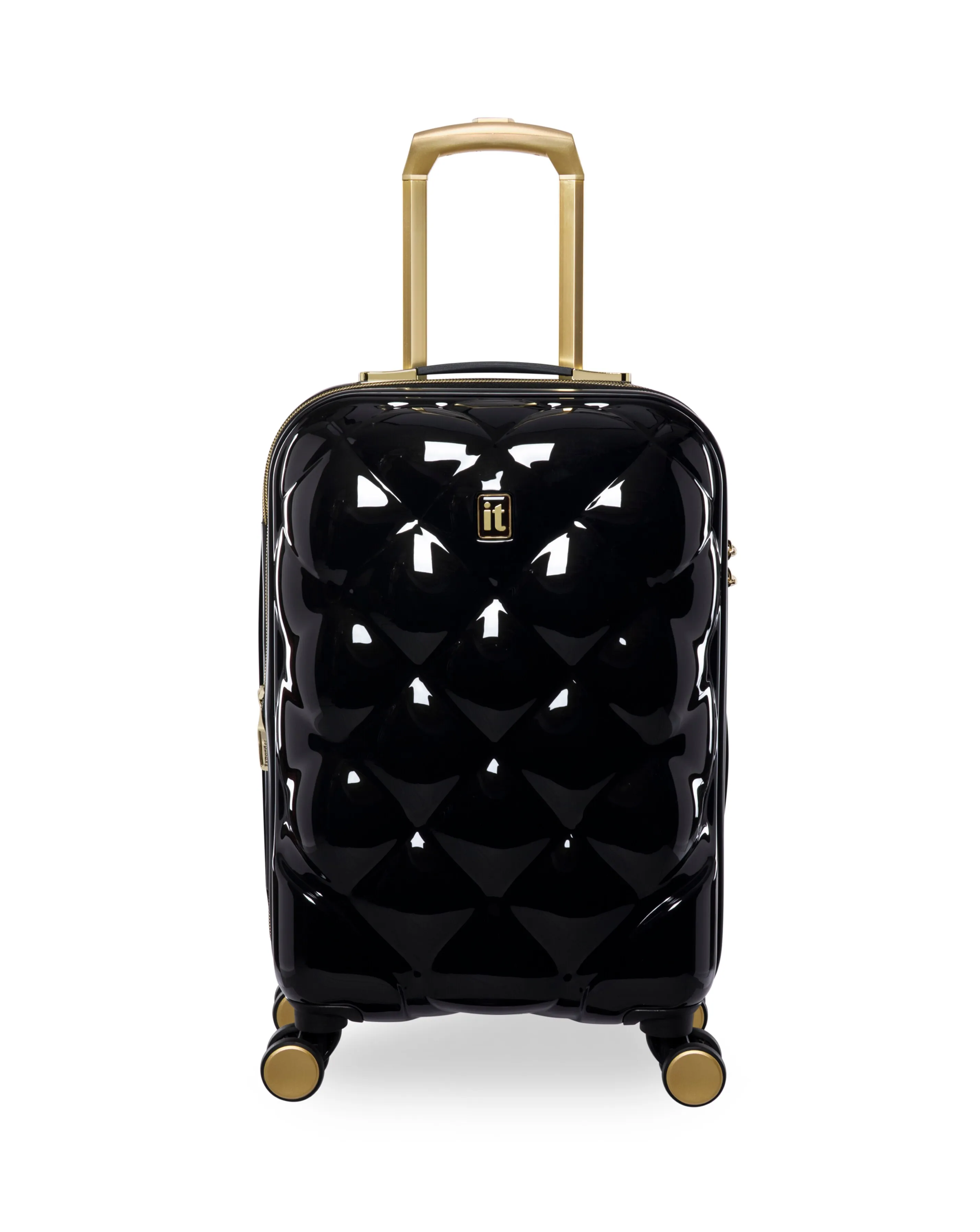 IT Luggage St Tropez Trois Black 3pc Suitcase Set with TSA Lock | Simply Be