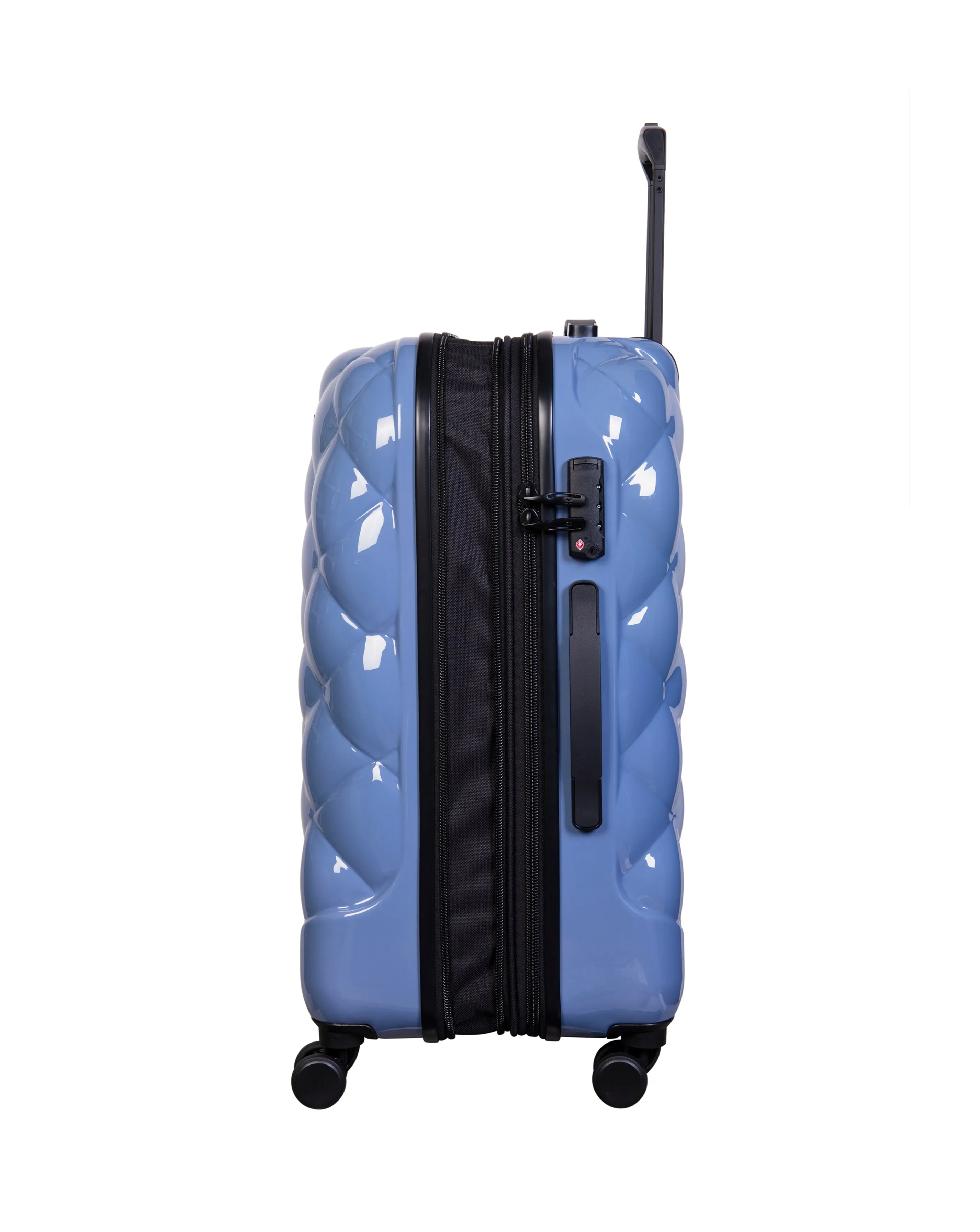 IT Luggage St Tropez Trois Elemental Blue Medium Suitcase with TSA Lock | Simply Be