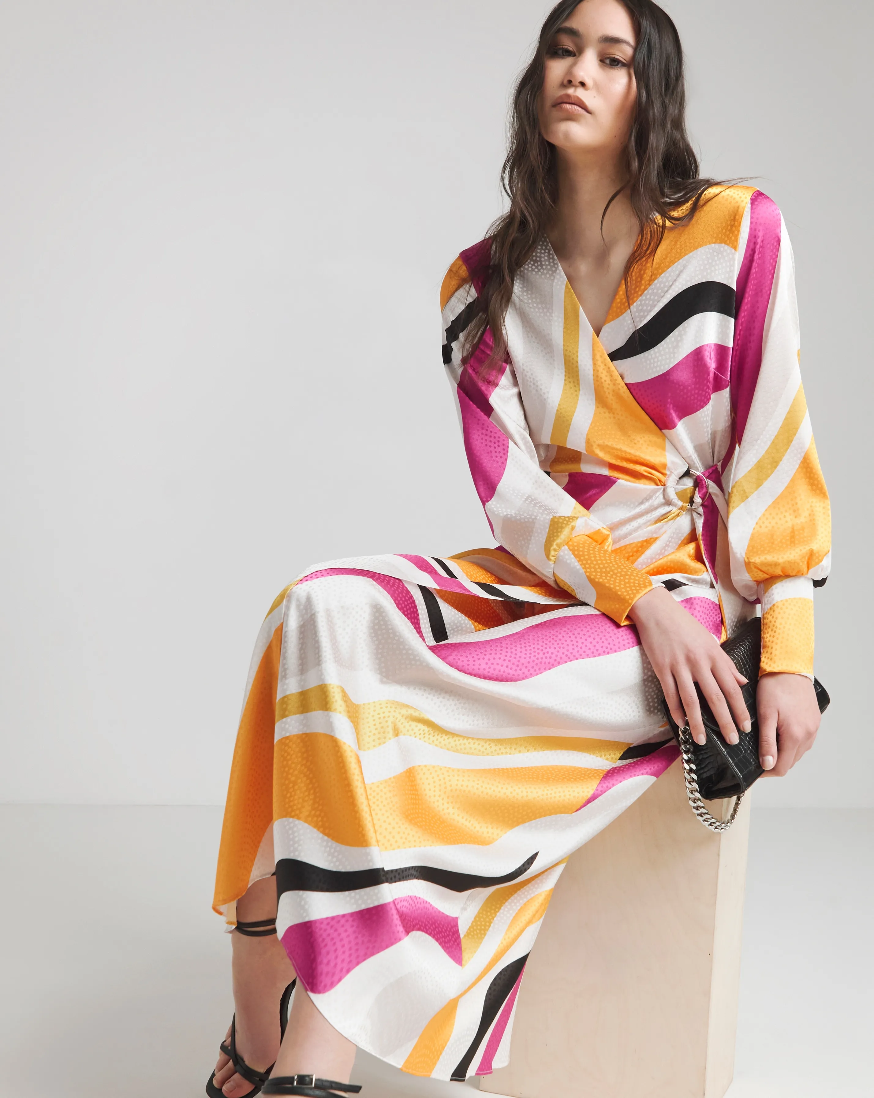 Joanna Hope Buckle Wrap Dress | Simply Be