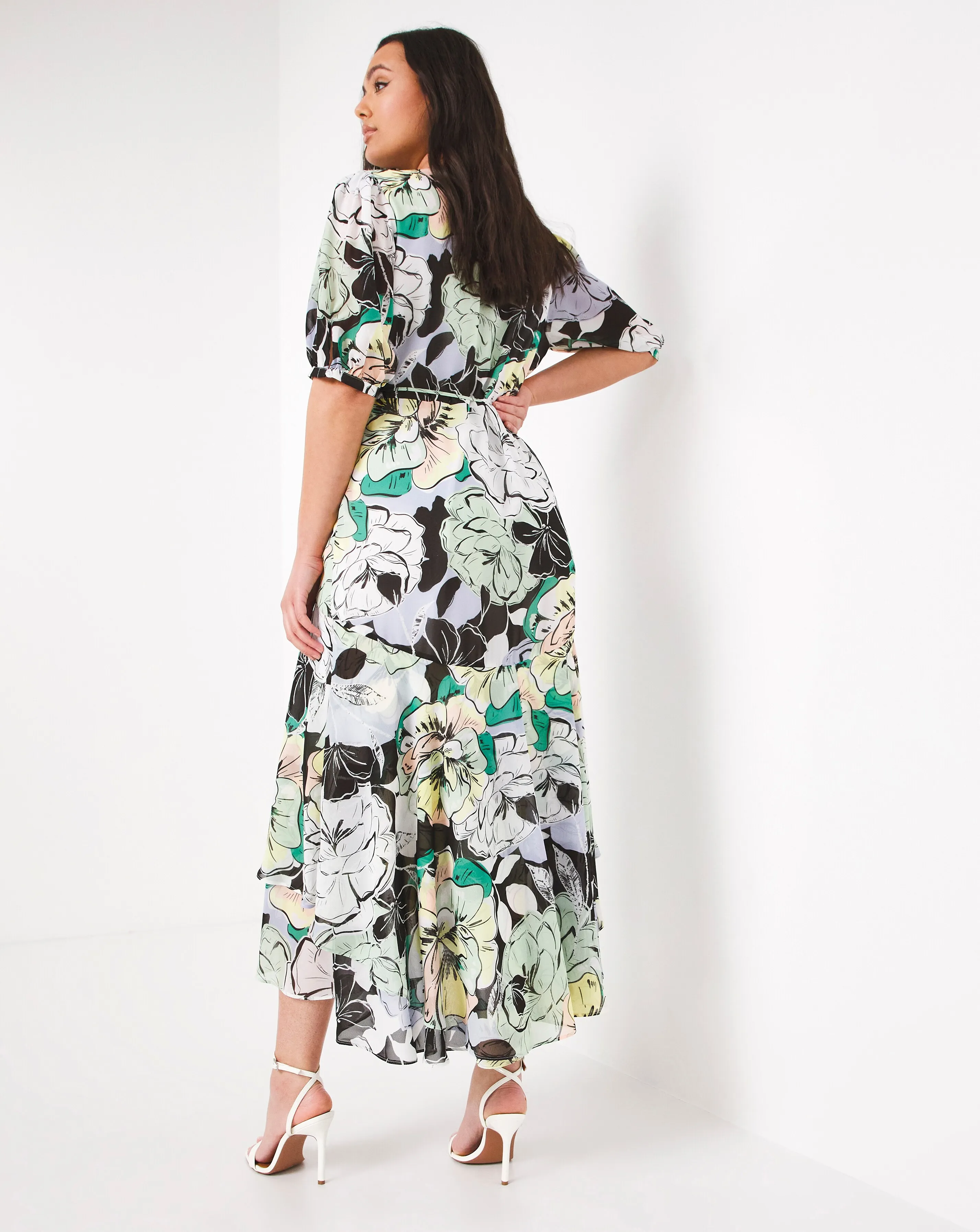 Joanna Hope Wrap Print Maxi Dress | Simply Be