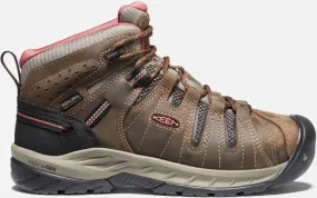 Keen Women's Waterproof Flint II Boot (Soft Toe) Size 6.5 Wide In Cascade Brown Brick Dust