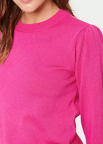 Kila Long Sleeve Shimmer Pullover by Saint Tropez | Look Again