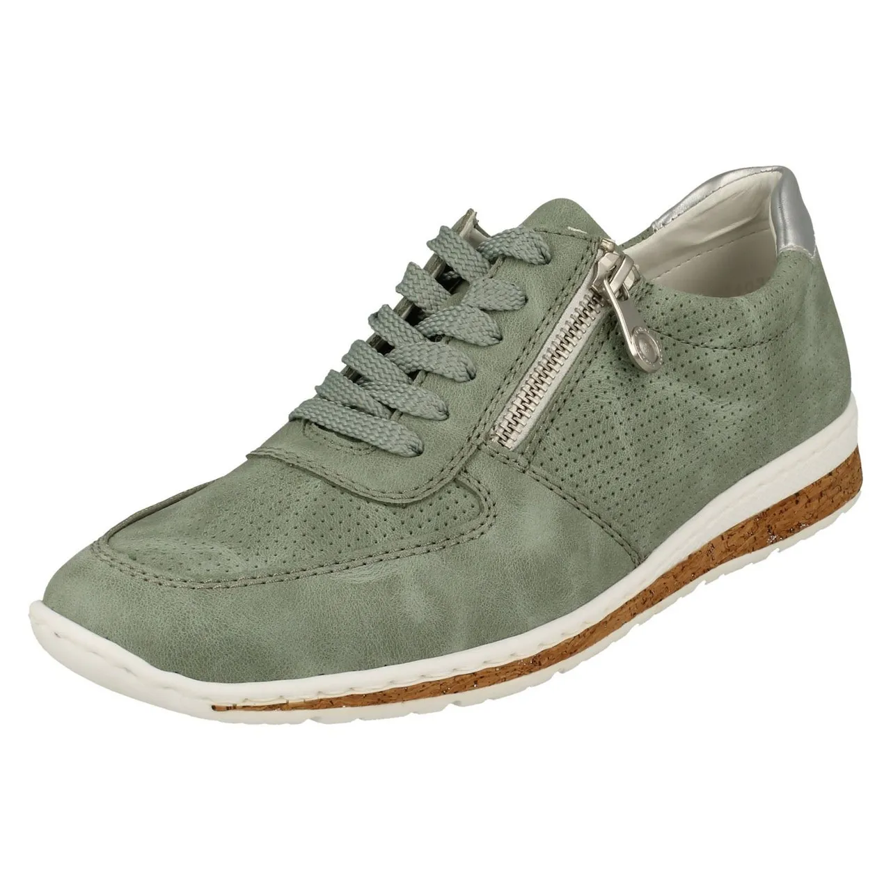 Ladies Sneakers By Rieker Zip Detailed Trainers N5127