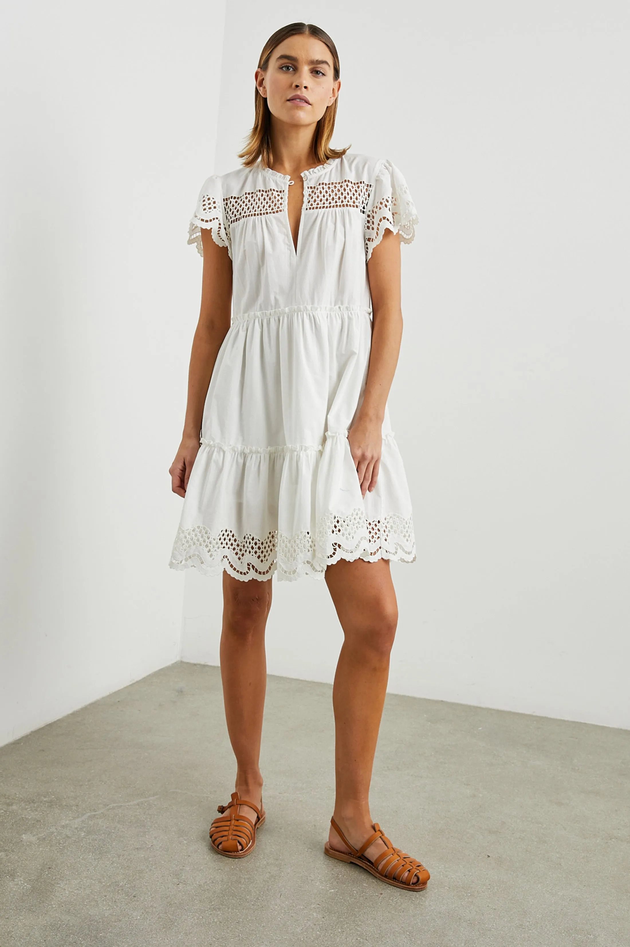 Lettie Dress White