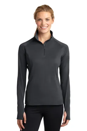 LST850 Sport Tek Ladies Sport Wick Stretch Zip Pullover  SKU: LST850