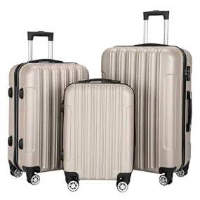 Luggage Set 20 24 28 3 Piece Hardside Suitcase with Spinner Wheel TSA Lock Lightweight Carry On