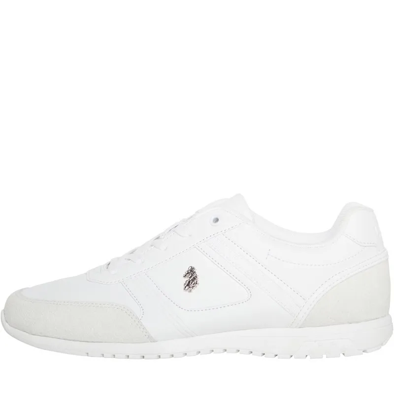 LUKE 1977 Mens Groves Trainers White Mono