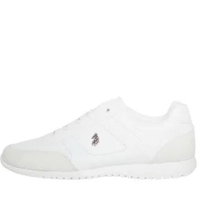 LUKE 1977 Mens Groves Trainers White Mono