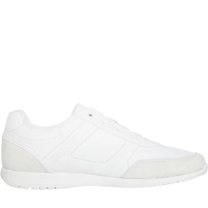 LUKE 1977 Mens Groves Trainers White Mono