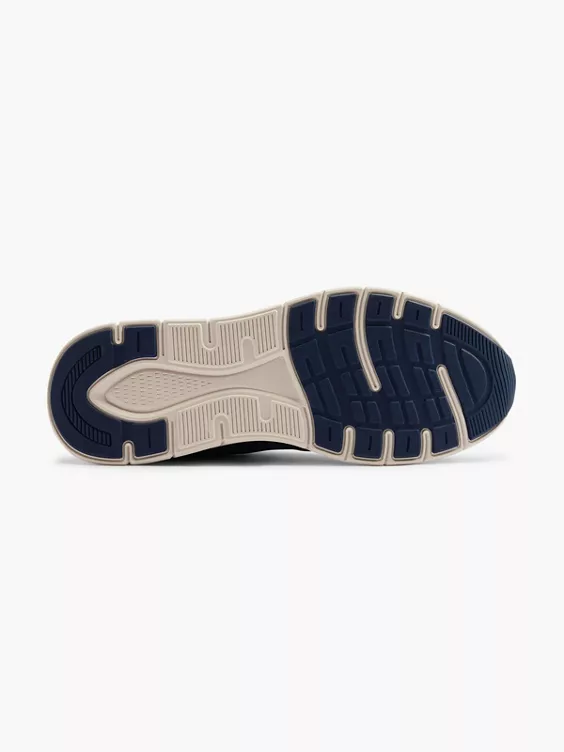 Memphis One  Navy Lace Up Casual Trainers