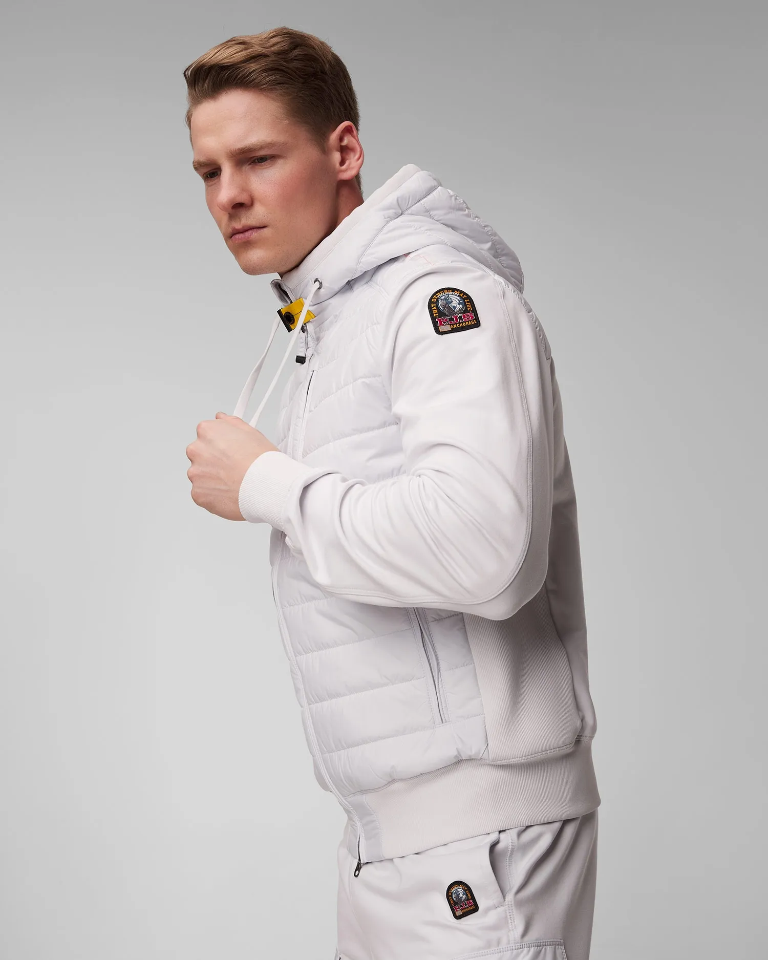 Men's white jacket Parajumpers Ivor 24smpmhyfp01-309