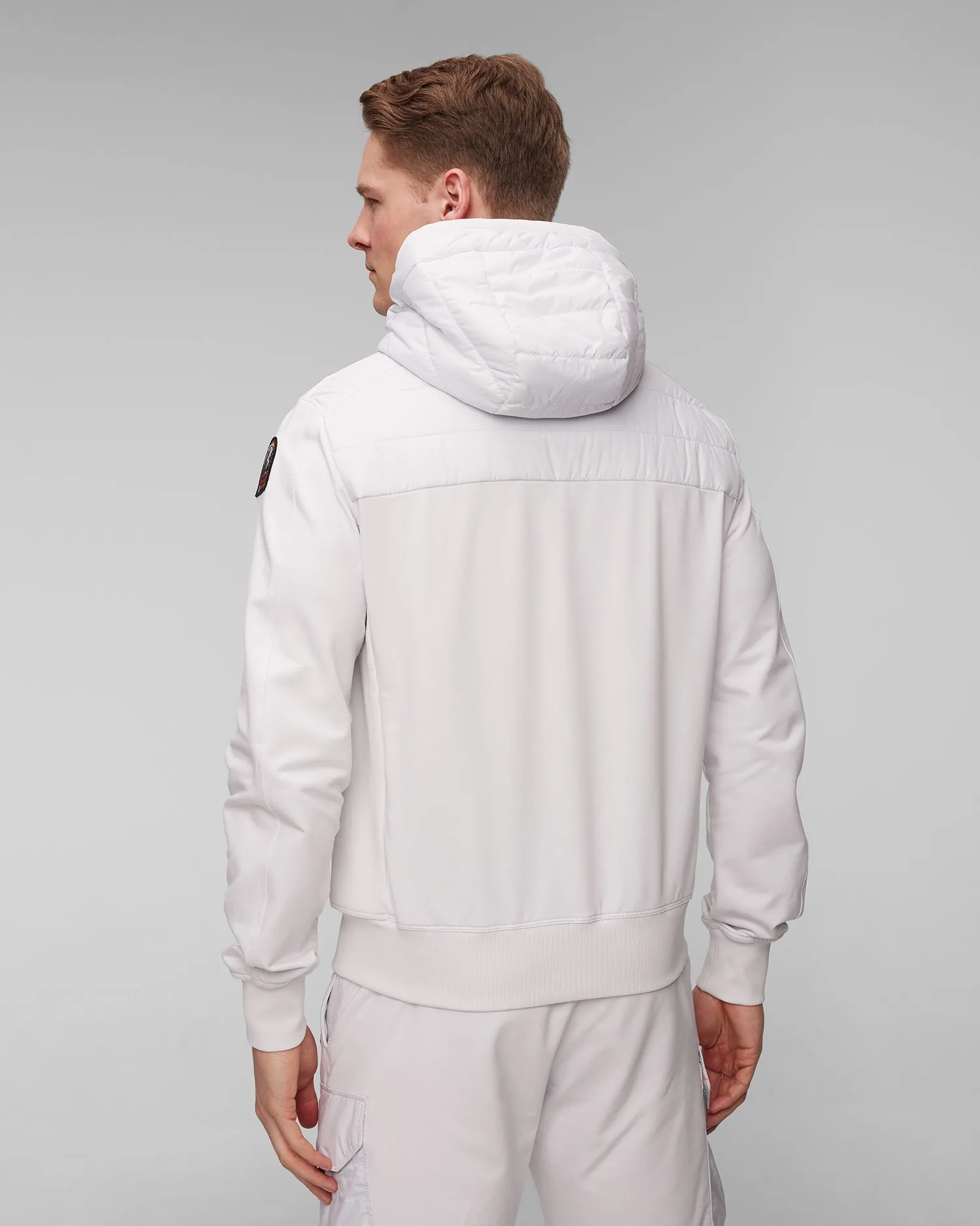 Men's white jacket Parajumpers Ivor 24smpmhyfp01-309