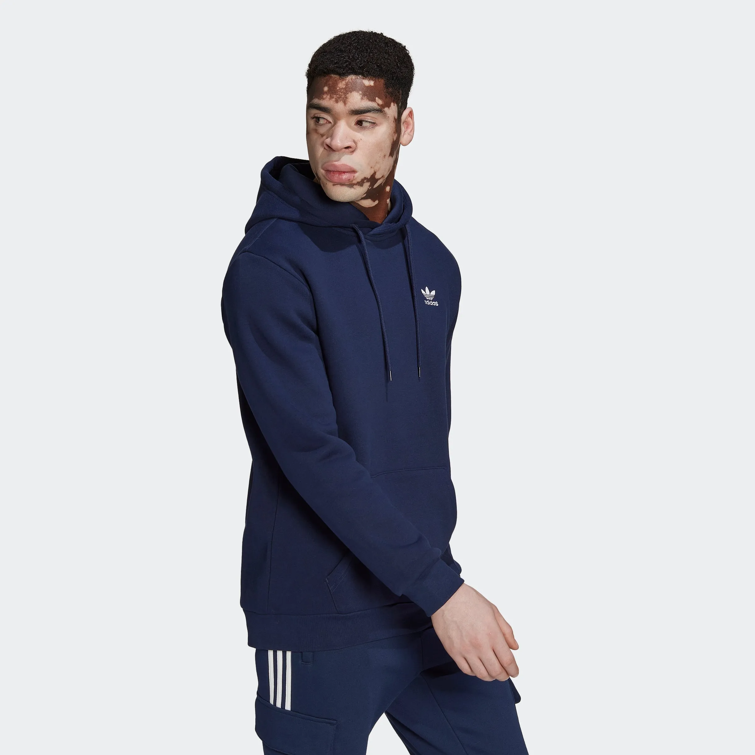 Men's adidas Originals Adicolor Essentials Trefoil Hoodie Night Indigo