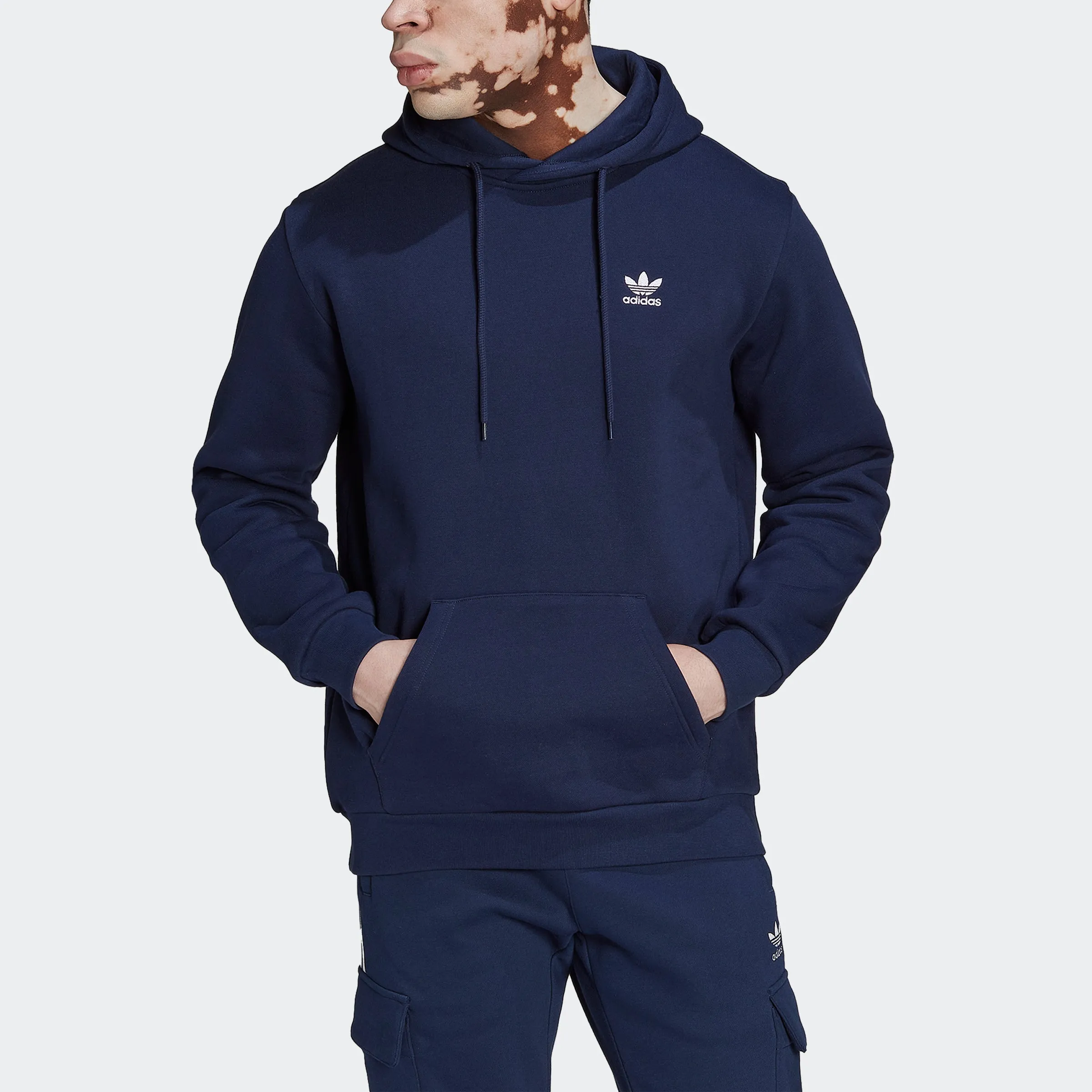 Men's adidas Originals Adicolor Essentials Trefoil Hoodie Night Indigo