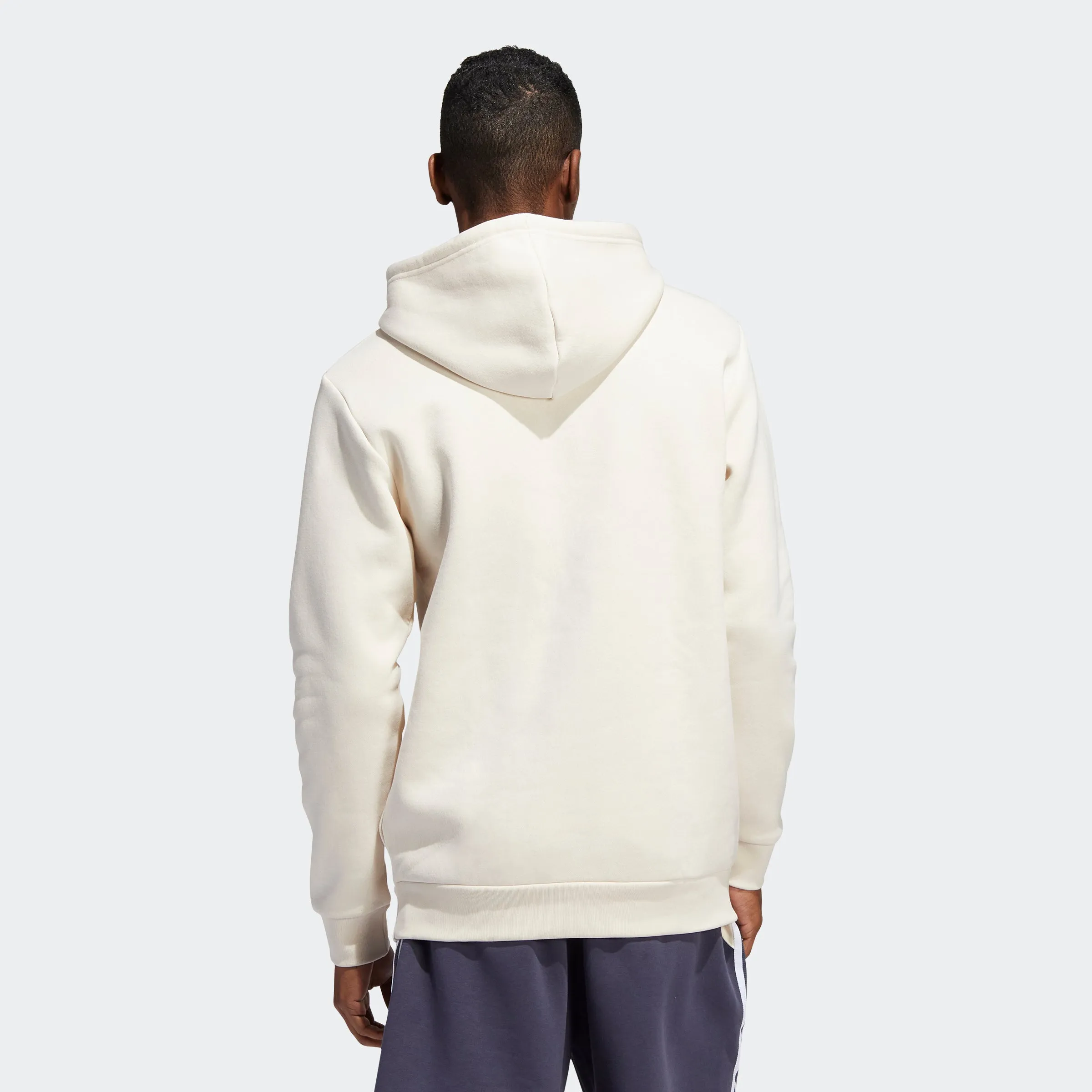 Men's adidas Originals Adicolor Essentials Trefoil Hoodie Wonder White