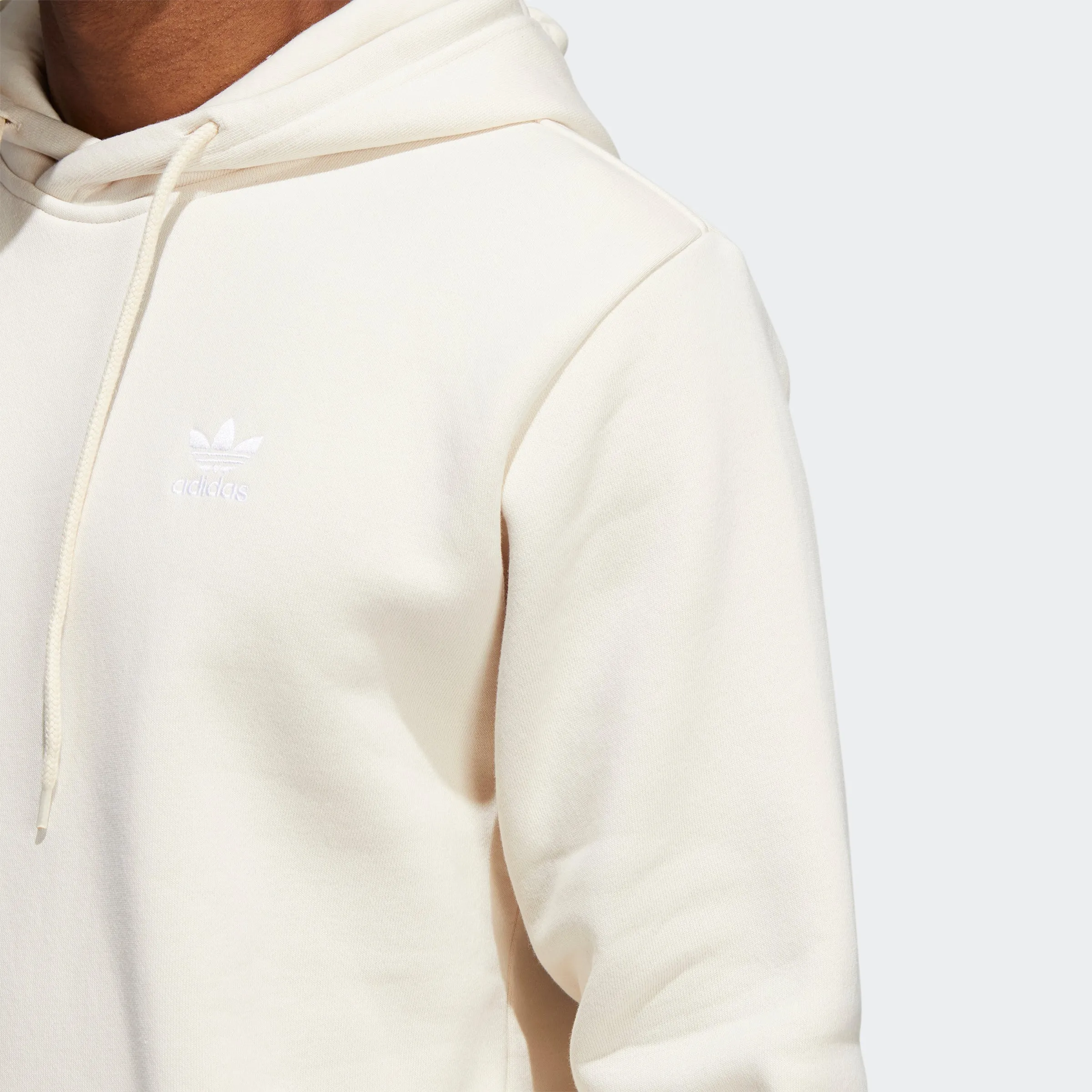 Men's adidas Originals Adicolor Essentials Trefoil Hoodie Wonder White