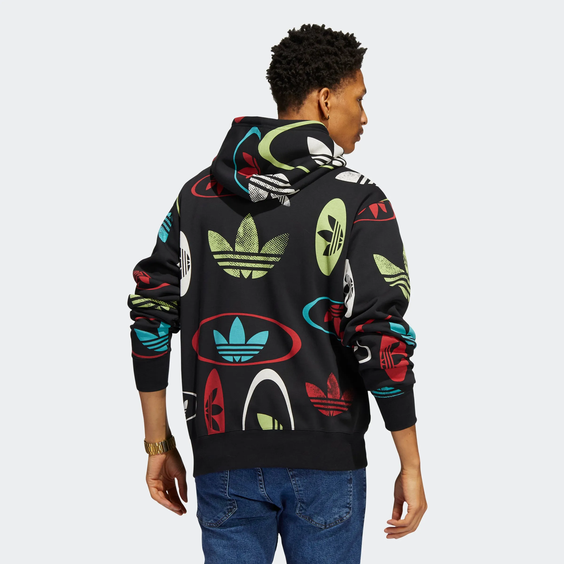 Men's adidas Originals Allover Print Logo Hoodie