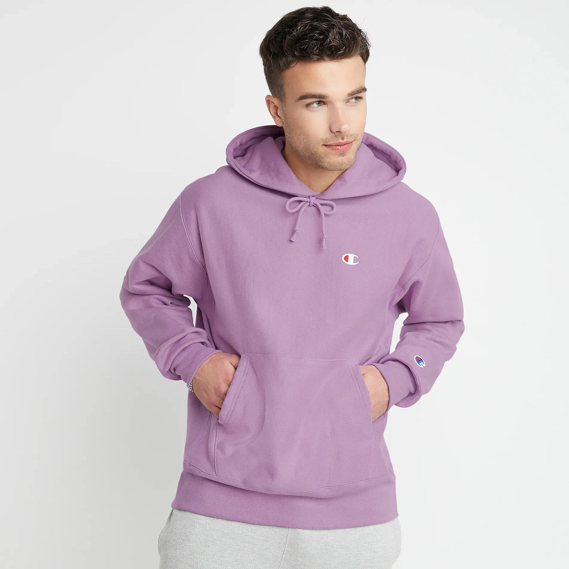 Men's Champion Life Reverse Weave Hoodie Lavender