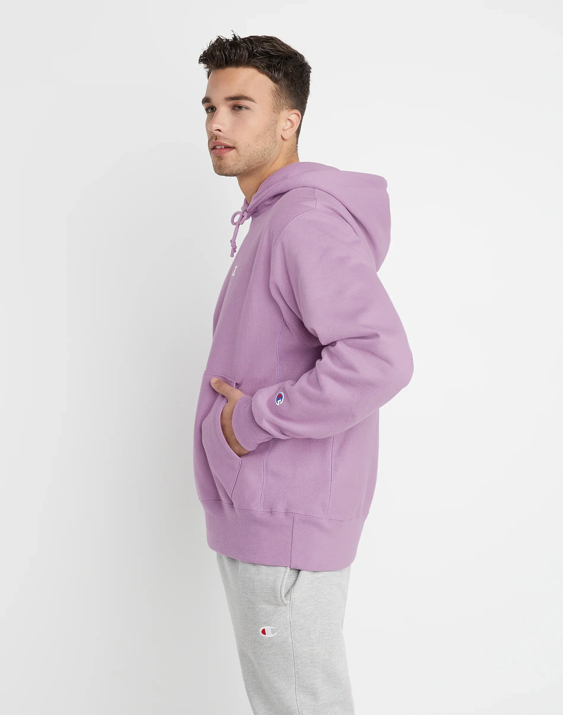 Men's Champion Life Reverse Weave Hoodie Lavender