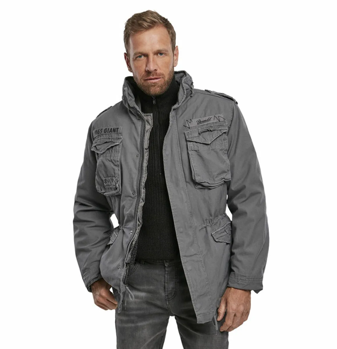 men's jacket BRANDIT - 3101-charcoal grey - M65 Giant  -  Metal-shop