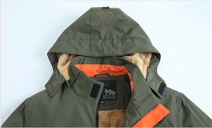 Men's Mid-length Waterproof And Oil-proof Outdoor Hooded Jacket