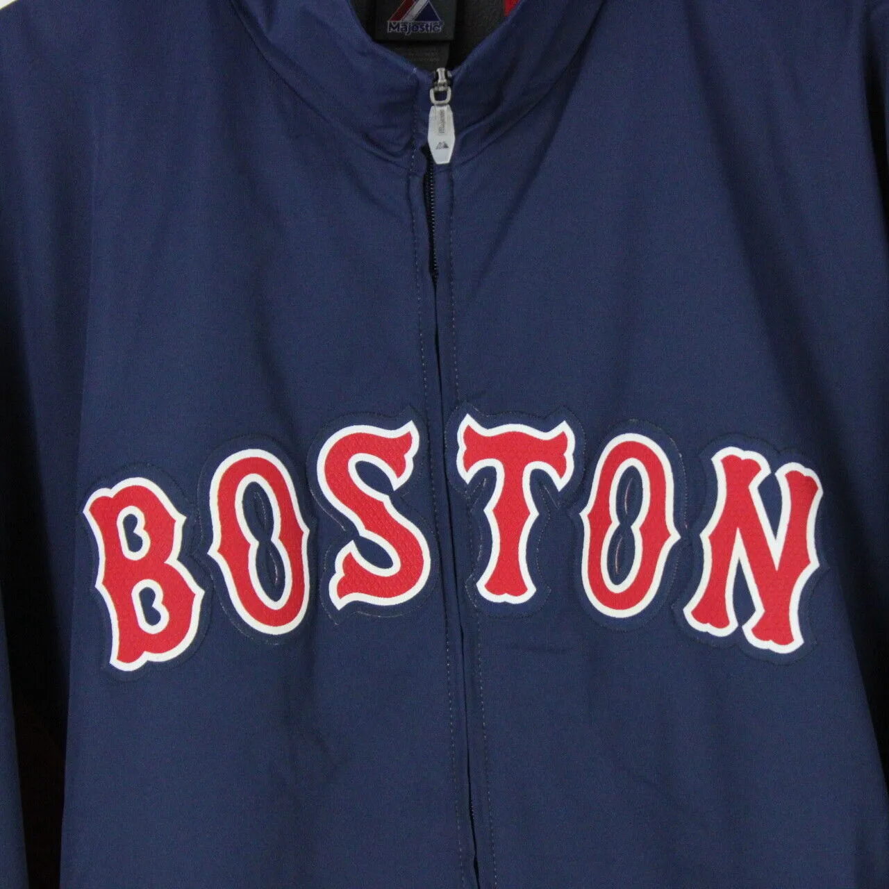 Mens MLB BOSTON RED SOX Jacket Navy Blue | Large