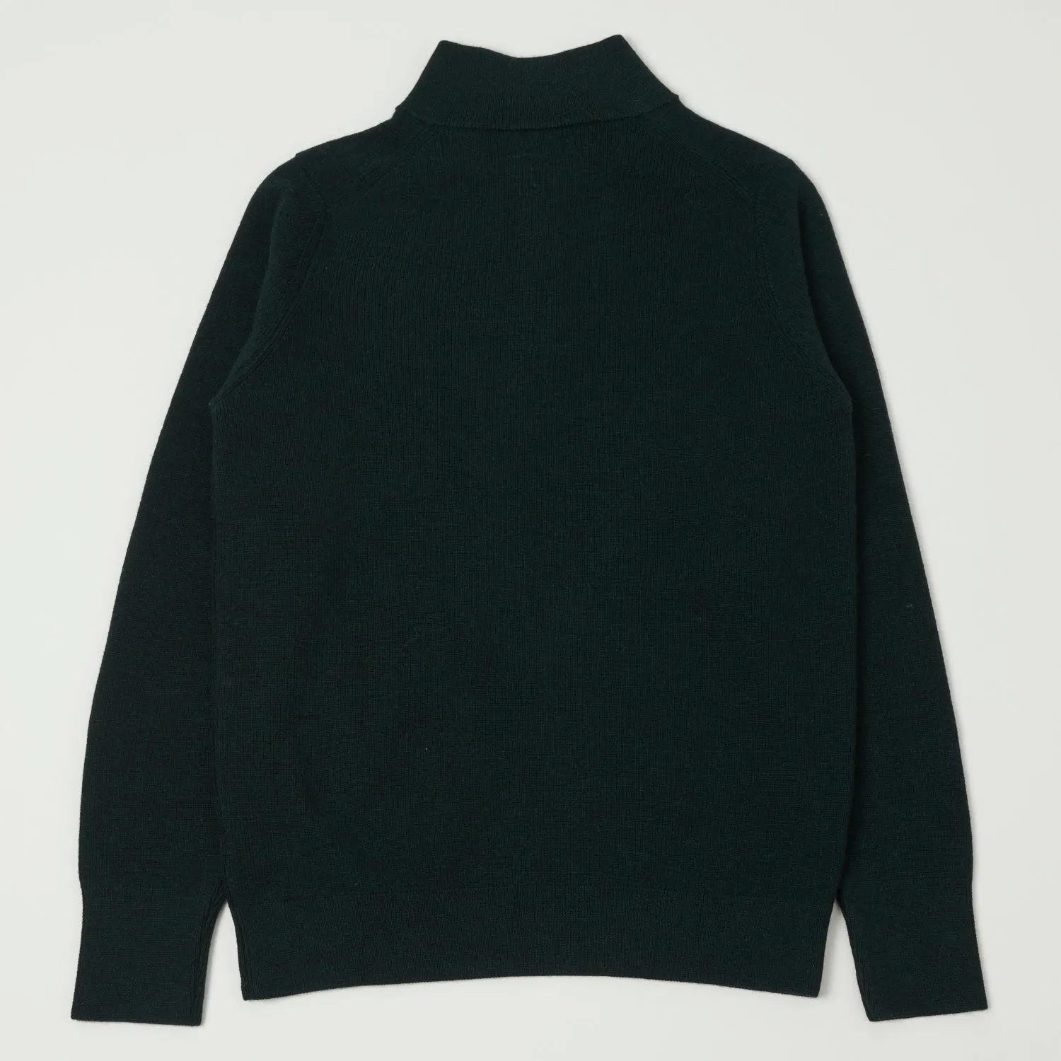 Merz b. Schwanen MWZP04 Zip Front Knit Pullover - Dark Teal