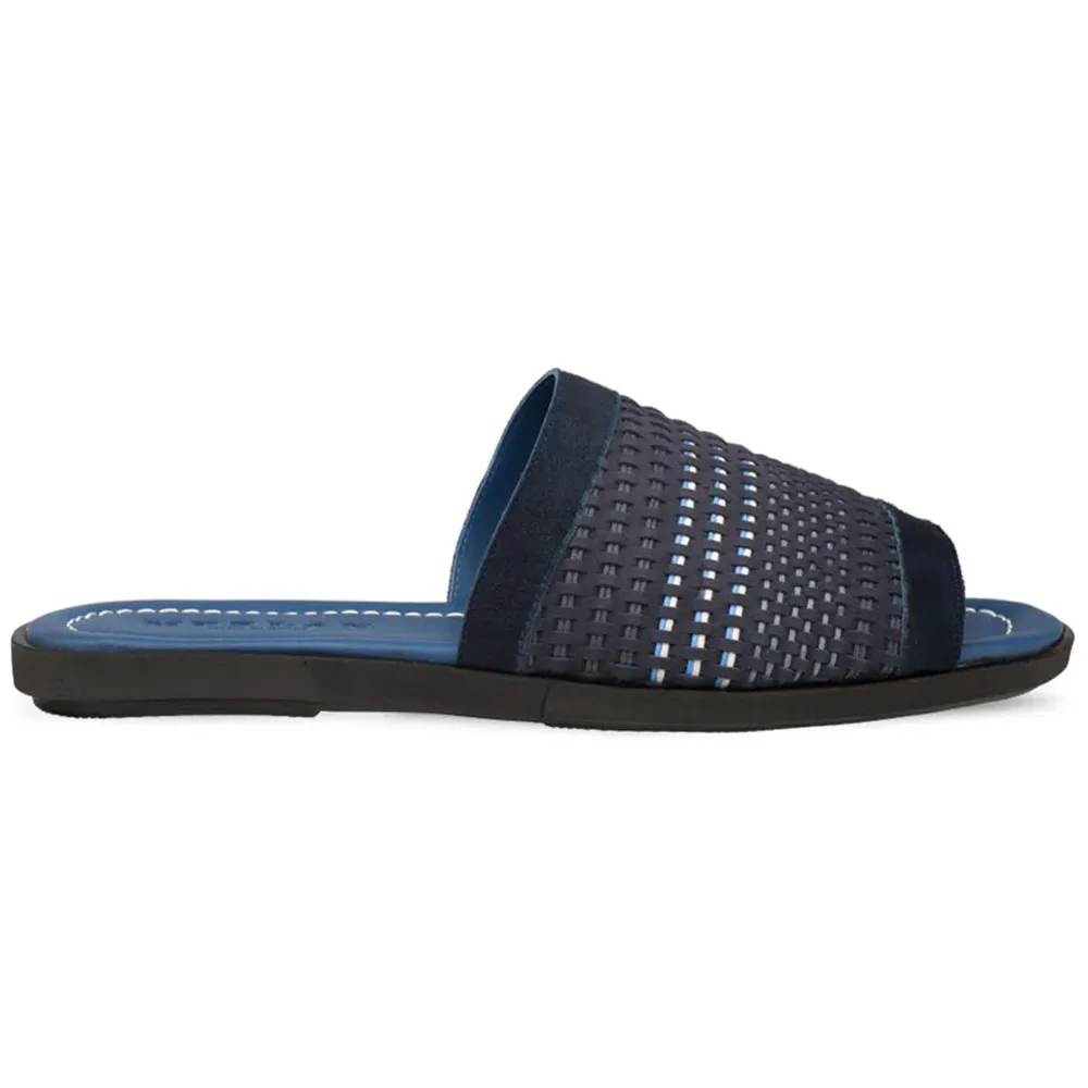 Mezlan Woven Slide Sandals Blue Multi (R20258)