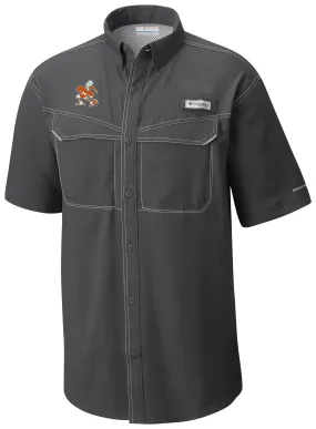 Miami Hurricanes Columbia Sebastian PFG Tamiami Low Drag Offshore Shirt - Forged Grey