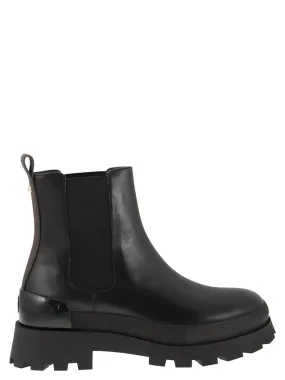 Michael Kors    Michael Kors Rowan Leather Chelsea Boot With Logo