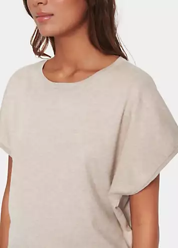 Mila Short Sleeve Round Neck Pullover by Saint Tropez | Look Again