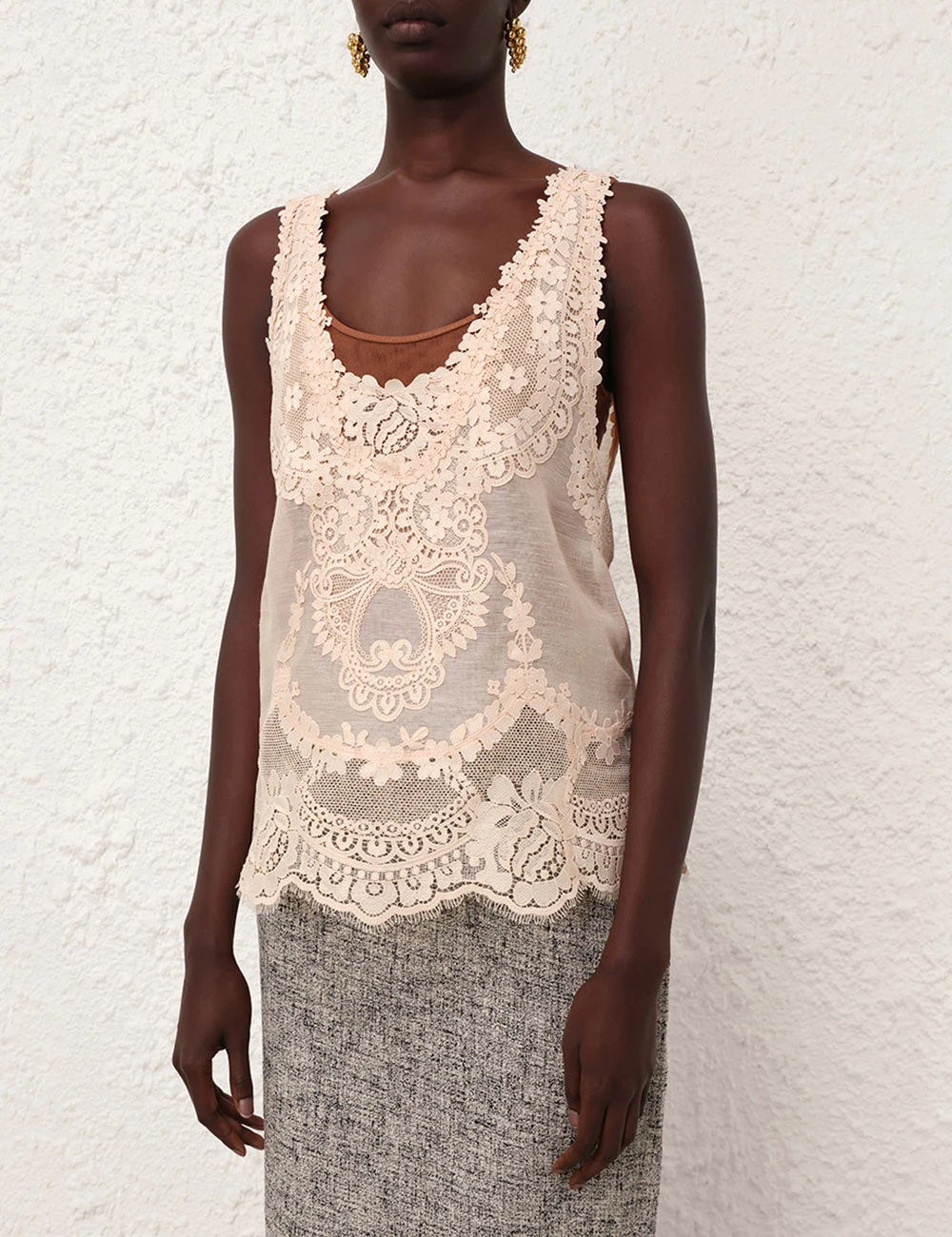 --Natura Lace Patch Tank-